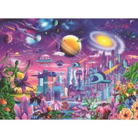 Puzzle Orasul Cosmic, 200 Piese Ravensburger - 1